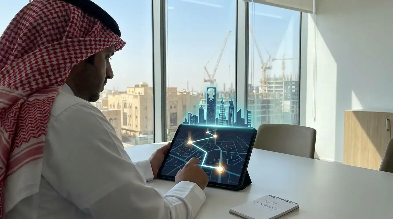 Digital transformation roadmap helping businesses align with Saudi Vision 2030 through innovation and enterprise technology
